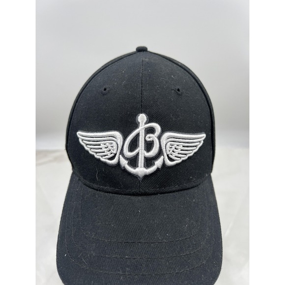Breitling Hat Cap Strap Back Mens One Size Black Embroidered Aviation Wings Logo - Picture 6 of 10